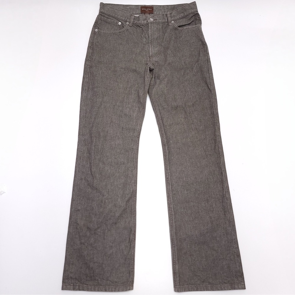 Banana Republic Mens Jeans Size 33/34 Straight Leg Gray Vintage Denim Pants